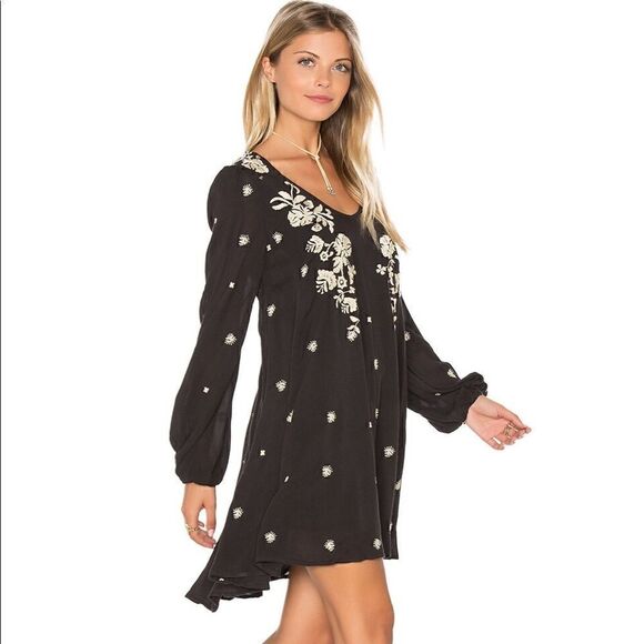 Free People | Revolve Sweet Tennessee Embroidered Mini Dress | S - Picture 1 of 9